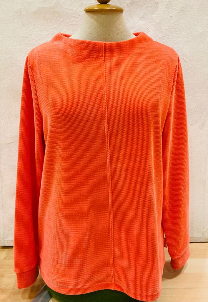 Sweatshirt Chenille Neon-Orange